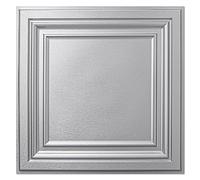 Art3d 12-Pack PVC Waterproof Drop Ceiling Tiles, 2 x 2 ft, Square, White