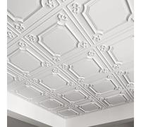 Art3d 12-Pack Waterproof PVC Drop Ceiling Tiles, 24 x 24 in, White