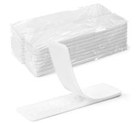 Art3d 16 Sets Hook and Loop Tape Sticky Back,1 in.x 4 in. Double-Sided Adhesive Strip, Heavy Duty, White