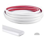 Art3d 25 Ft Peel and Stick Trim for Backsplash Tile Edge, Self-Adhesive Liner for Corner Decor in White