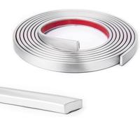 Art3d 30 Ft Peel and Stick Flexible Vinyl Molding Trim for Wall Tile Edges Caulk Strip, Kitchen backsplash, Mirror Frame in Sliver