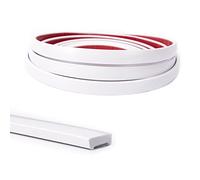 Art3d 30 Ft Peel and Stick Flexible Vinyl Molding Trim for Wall Tile Edges, Kitchen backsplash, Mirror Frame in White