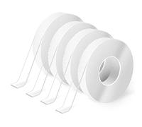 Art3d Double-Sided Tape Heavy Duty (10FT), Removable, Traceless, Washable, Reusable - Multipurpose Tape as Seen on TV (1/12" x 1/2" x 10', 4)