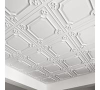 Art3d Drop Ceiling Tiles 24x24 in White (24-Pack, 96 Sq.ft), Wainscoting Panels Glue Up 2x2