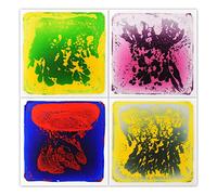 Art3d Liquid Sensory Floor Decorative Tiles, 11.8"x11.8" Square, 4 Tiles