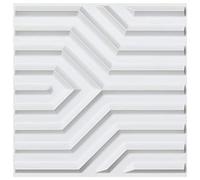 Art3d Matt White PVC 3D Wall Panels Geometric Mate Design, 50 * 50cm (12 Pack)