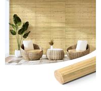 Art3d Natural Bamboo Wall Panel for Interior Wall Decor, Renewable Pole Wrap Wainscoting Paneling for Wall Ceiling Furniture Cabinet Office, 12 x 96 Inch - Natural