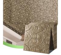 Art3d Pack of 12 Drop Ceiling Tiles 2x2, Glue-up Ceiling Panel, Suspended Ceilings Tiles Fancy Classic Style Antique Gold