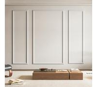 Art3d Pre-Cut Wall Molding Set of 3 pcs, Ready-to-Assemble Wainscoting Panels for Interior Wall Décor Living Room Bedroom Accent Wall - Installed with Glue, 3 Frames