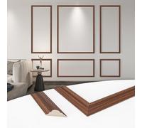Art3d Pre-Cut Wall Molding Set of 6 pcs, Ready-to-