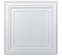 Art3d PVC Ceiling Tiles, 3D Plastic Sheet in White, 2 x 2 ft, 12-Pack