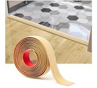 Art3d Self Adhesive Vinyl Floor Transition Strip Laminate Floor Strip Floor Flat Divider Strip for Joining Floor Gaps Carpet Threshold Transition Floor Tiles (4 FT, 1.57in, Aspen Yellow)