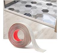 Art3d Self Adhesive Vinyl Floor Transition Strip, Laminate Floor Strip Floor Flat Divider Strip for Joining Floor Gaps, Carpet Threshold Transition, Floor Tiles (10 FT, 1.57in, White-Washed)