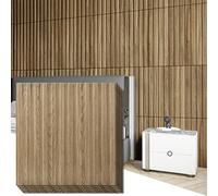 Art3d Slat Wall Panel, 3D Fluted Textured Panel 12-Tile 19.7 x 19.7in. - Walnut