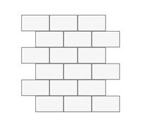 Art3d Subway Tiles Peel and Stick Backsplash, Thicker Version for Kitchen and Bathroom (10 Tiles)