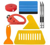 Art3d Versatile Tool Kit for Wallpaper & Vinyl Backsplash Installation, Car Vinyl Wrap Squeegee Smoothing Tools, Window Tint Application Kit with Trimming Tool, Felt Squeegee, Hard Scraper