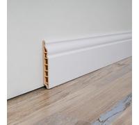 Art3d Wall Baseboard Molding Trim 8-Pack of 56 x 3.2 in., High Impact Polystyrene Skirting Board - Installed with Glue - White