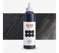 Arta : Studio Acrylic Paint : 500ml : Mars Black