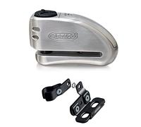 Artago 32S5 Anti-Theft Disc Lock with Alarm 120db High Range and Support for Ducati Monster and Diavel, S.A.A Closure, Approved, Bunker Selection, Stainless Steel
