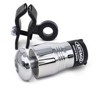 Artago 562-I High-End Motorcycle Disc Lock + Free Transport Holder, 4 Steel Ball Locking System, Chrome, High-Security Lock,Anti Theft Wheel Brake Disk Lock for Motorbike, Scooter, Moto