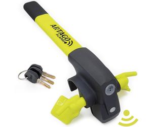 Artago 870 Premium Steering Wheel Lock 120dB Alarm & Light Alarm High Security