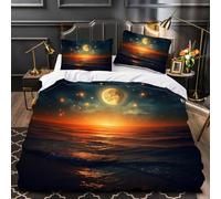 ARTAMA Duvet Cover Sets Single Size Ocean Boy Man Bedding Set with Zipper Universe for Kids Teens 3 Pieces Microfiber Comforter Cover 3D Quilt Cover