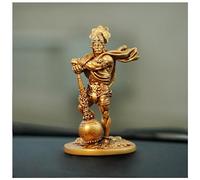 Artarium Bahubali Hanuman Idol 4.3 Inch Antique Finish, Lord Hanuman Statue, Bajrang Bali Murti for Car Dashboard, Home Temple Decor, Office Desk, Resin Hindu God Figurine & Spiritual Gift