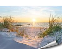 ARTBAY Sea Poster XXL - 46,8 x 33,1 Inch (118.8 x 84 cm) | Sunrise on the beach | Dunes | Nature Poster | Premium Quality