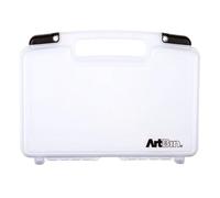 ArtBin 6977AB 12 inch Quick View Base Carrying, Portable Art & Craft Organizer with Handle, [1] Plastic Storage Case, Translucent, 30.48 Centimeter-Deep