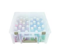 ArtBin 6990Ab Super Satchel Double Deep Box with Removable Dividers, Translucent Clear