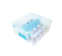 ArtBin Super Satchel Double Deep, Dividers, 6990RH, Polypropylene Plastic, Clear & Aqua