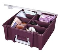 ArtBin Super Satchel Double Deep, Polypropylene Plastic, Plum
