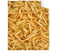 ARTBLANKET French Fries Blanket for Fall Winter Spring All Season Warm Fuzzy 40x30 in for pet Microplush Lightweight Thermal Fleece Summer Autumn Blankets for Couch Bed Sofa