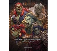 Artbook - Fantasy Orc Male Head Sheet - Character References Vol.01: 250+ Brutal Orc Faces, Tribal Features, and Fierce Expressions for Fantasy Character Design