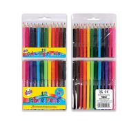 Artbox 12 Fibre Pens and 12 Half Size Pencils Assorted Pack of 12 1098