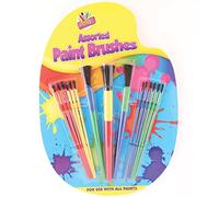 ARTBOX 2X Plastic Paint Brush - Assorted Colour (Pack of 15)