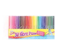 Artbox 30 fine tip fibre colouring pens - pack of 30 assorted colours