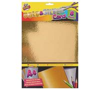 Artbox A4 Metallic Card, Gold & Silver - Pack of 8 Sheets