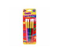 Artbox Chunky Plastic Paint Brush (Pack Of 4) Multicoloured (One Size)