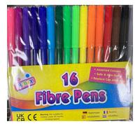Artbox Fine Tip Fibre Colouring Pens (Pack Of 16) Multicoloured (One Size)