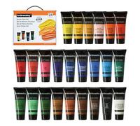 Artbreezing Acrylic Paint Set,24 x 22ml (0.74-oz) Tube Set,Highly Pigment Art Paints for Artists,Beginner to Pro,Ideal for Canvas,Wood,Fabric,Paper (24)