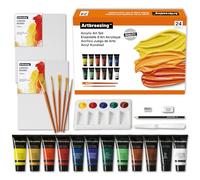 Artbreezing Professional Acrylic Paint Set, Art Supplies for Artists