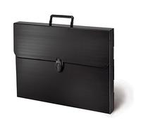 Artcare A4 Lightweight Carry Case made from Weatherproof fluted Polypropylen HardwearingStylish black locksThermo-plastic handles