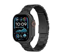 ARTCHE Watch Strap for Apple Watch Straps 49mm 46mm 45mm 44mm, Classic Stainless Steel Edge-cut Straps Compatible with iwatch Strap Ultra3/Ultra2/Ultra Series 11/10/9/8/7/SE3/SE2/SE/6/5/4, Black