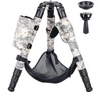 ARTCISE Carbon Fiber Tripod Heavy Duty Bowl Tripod with 75mm Bowl Adapter, Leg Covers, Shoulder Pad, Water Bottle Holder and Stone Bag, Max Load 88 Lbs/40kg (Grey)