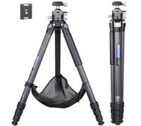 ARTCISE Compact Carbon Camera Tripod with 46mm Ball Low Profile Tripod Head 32.5mm Max Leg Tube Stable Lightweight Carbon Fiber Travel Stand with Arca Swiss Ball Head and Stone Bag Max Load 25kg