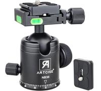 ARTCISE Tripod Ball Head Camera Tripod Ball Head Mount 36mm Diameter Ball ARTCISE All Metal CNC Professional Aluminium 360 Rotating Panoramic Ball Head Max Loading 33lbs