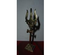 Artcollectibles Brass Trishul Statue Lord Shiva, Golden