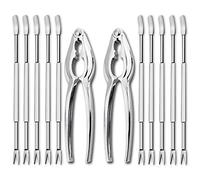 Artcome 12 Pieces Seafood Tools Set Including 2 Lobster Crab Crackers and 10 Forks