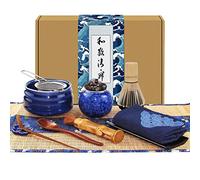 Artcome 12Pcs Japanese Matcha Tea Set, Matcha Bowl, Matcha Whisk, Whisk Holder, Traditional Scoop, Bamboo Brush and Bamboo Screen Handmade Matcha Ceremony Kit for Traditional Japanese Tea Ceremony